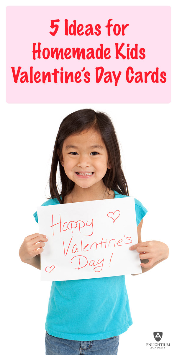 5 Ideas for Homemade Kids Valentines Day Cards Pin